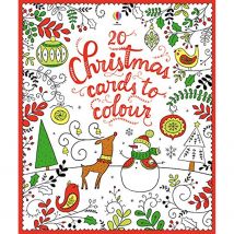Usborne 20 Christmas Cards to Colour