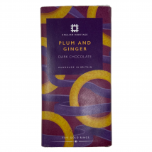 Christmas Plum & Ginger Dark Chocolate 90g Bar