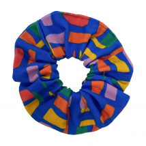 Stonehenge Scrunchie Multi Pattern Blue