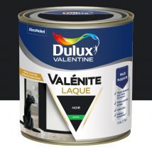 Peinture Boiseries Laque Acrylique Valénite Noir Satin 0,5 L - DULUX VALENTINE