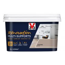 Peinture de rénovation multisupports finition satinée chanvre 2 l V33