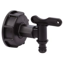 Kit adaptateur en plastique pour cuve de 1000L avec robinet plastique - BOUTTE