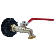 Kit adaptateur en plastique pour cuve de 1000L avec robinet laiton - BOUTTE