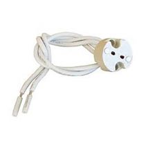 Douille électrique pour ampoule halogène G4 G5 blanc - GEFOM