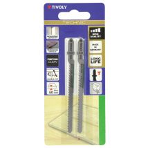 Lames de scie sauteuse pour bois dur et terrasse hauteur de coupe de 50 mm par 2 TIVOLY