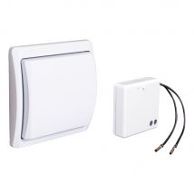 Kit d'installation va-et-vient sans fil blanc - TIBELEC