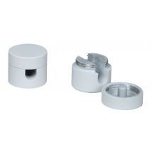 Passe-câbles blanc par 2 TIBELEC