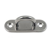 Platines oeil acier inoxydable AISI 304 diamètre fil 8 mm largeur intérieur oeil 20 mm 80 x 26 mm par 2 CHAPUIS