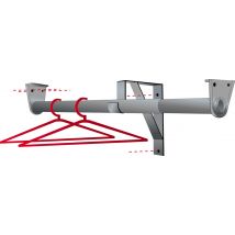 Barre de penderie extensible blanche 120 cm MOTTEZ