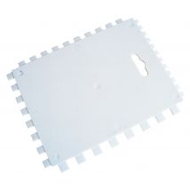 Peigne à colle carrelage denture en U en plastique 180 x 140 mm TILES SOLUTIONS
