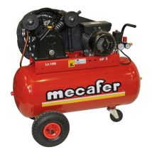Compresseur 100 l 3 HP fonte courroie MECAFER