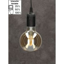 Ampoule LED globe 95 mm ambrée 6W 720 lumens dimmable blanc chaud - ARLUX