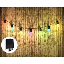 Guirlande solaire 10 ampoules 7,5 mètres multicolores STELLAR ARLUX