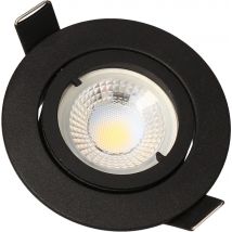 Spot encastrable SAPHYR orientable noir GU10 380lm 4000K ARLUX