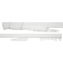 Tringle ouverture en métal au centre 2.60 m 24 x 16 mm Finition Blanc - MOBOIS