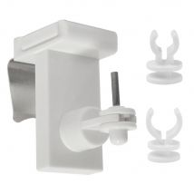 Support à clipser pour tringle de vitrage Finition Blanc par 2 - MOBOIS