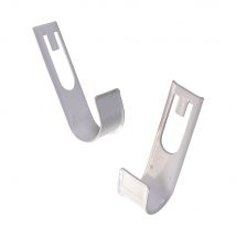 Support barre de penderie blanc par 2 SYSTEME PLUM