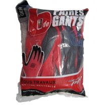 Gants tous travaux taille 9 lot de 6 LE GESTE PRO