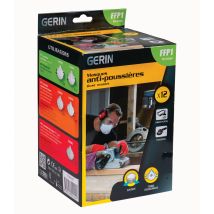 Masques anti-poussières FFP1 soupape par 12 GERIN