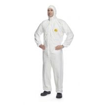 Combinaison jetable à capuche spéciale projection chimique T4/XL