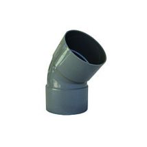 Coude PVC femelle femelle diamètre 125 mm angle 45° INTERPLAST