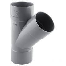 Culotte PVC femelle femelle Ø50 angle 45 FITT