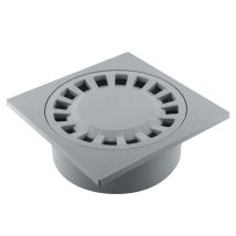 Siphon de cour gris 200 x 200 mm femelle 63/mâle 80/femelle 100 FITT
