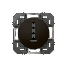Prise téléphone noire Dooxie LEGRAND