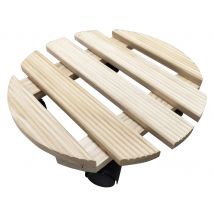 Plateau roulant bois diamètre 30 cm capacité de charge 30 kg