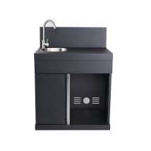 Elément de cuisine extérieure avec évier et porte simple BRASERO