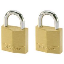 Cadenas à clés largeur 30 mm en laiton s'entrouvant par 2 MASTER LOCK