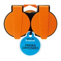 Multiprise murale 2 prises ou biplite étanche - ZENITECH