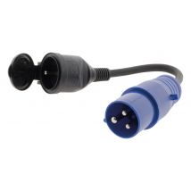 Adaptateur caravane femelle 16A en CEE17 mâle