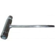 Clé à bougie longue 17/21 mm embout tournevis plat TECHNI-POWER