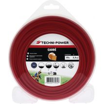 Fil nylon carré 3,3 mm 35 m TECHNI-POWER