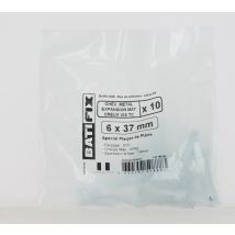 Chevilles métal expansion plaque de plâtre vis tête cylindrique diamètre 6 x 37 mm par 10 BATIFIX