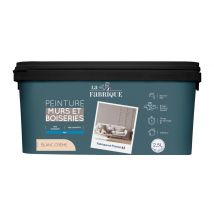 Peinture mur et boiserie Blanc Crème mat 2,5 l - LA FABRIQUE