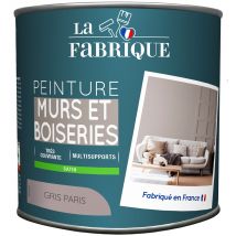 Peinture mur et boiserie Gris Paris satin 500 ml - LA FABRIQUE