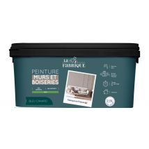Peinture mur et boiserie Bleu Canard satin 2,5 l - LA FABRIQUE