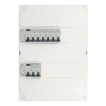 Tableau électrique pré-équipé 2 rangées pour logement T1 ou T2 SIEMENS