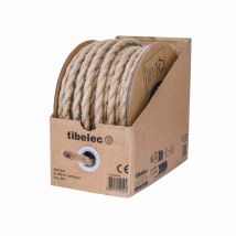 Câble électrique corde torsadé 2X0,75 mm² 25 mètres TIBELEC