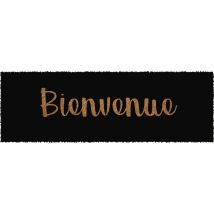 Tapis coco marche bienvenue noir 25 x 75 cm - ID MAT