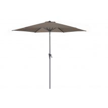 Parasol droit à manivelle diamètre 3 m Tilt Taupe PROLOISIRS