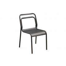 Chaise de jardin Eos grise en aluminium PROLOISIRS