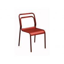 Chaise de jardin Eos rouge en aluminium PROLOISIRS