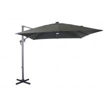 Parasol déporté led 2,70x2,7 m gris PROLOISIRS livraison gratuite à domicile