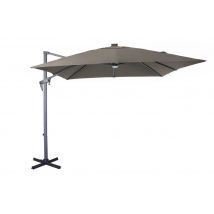 Parasol déporté led 2,70x27,m taupe PROLOISIRS livraison gratuite à domicile