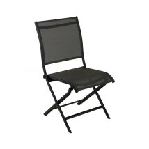 Chaise de jardin Elégance graphite en aluminium PROLOISIRS
