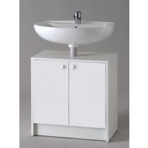 Meuble sous-lavabo blanc longueur 600 mm