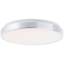 Plafonnier LED intégrée Livius rond blanc 33cm 2400 lumens BRELIGHT